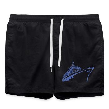 Bateau de croisière Navire de croisière Luxe - Short de bain - noir - Devant - AI Model Male 185 light (185cm)