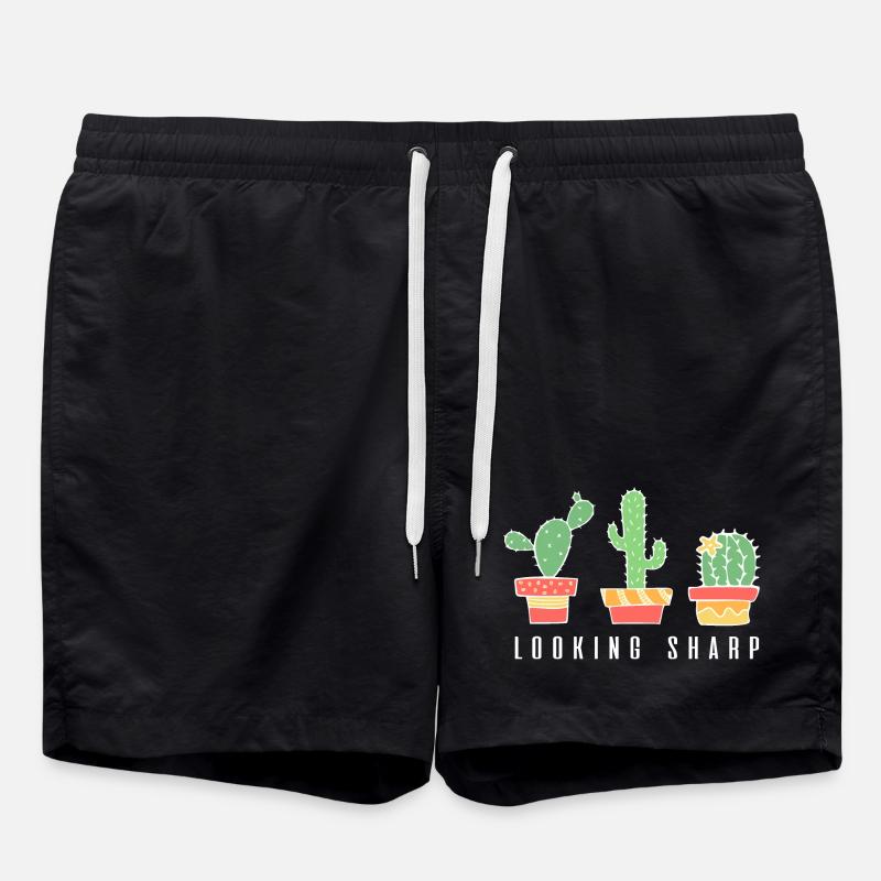 Cactus pointu - Short de bain - noir