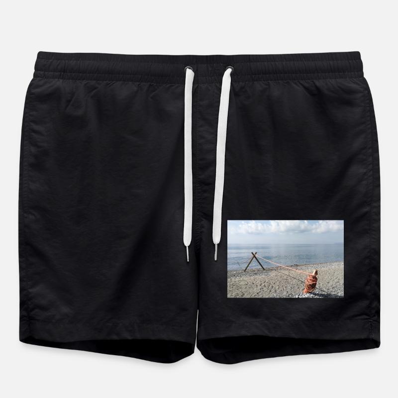 Meeresseil auf See - Badeshorts - Schwarz