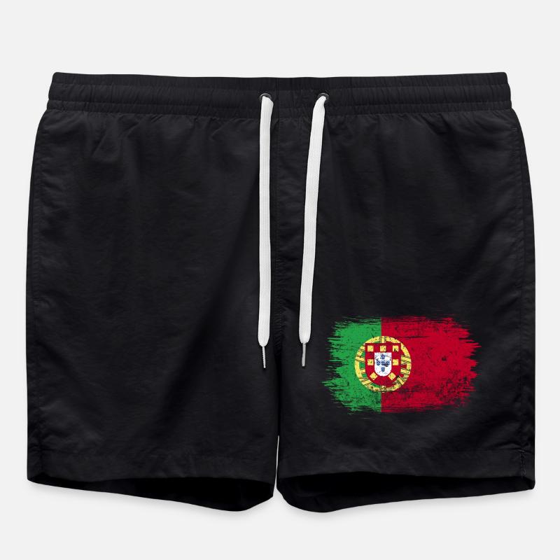Art du drapeau du Portugal - Short de bain - noir
