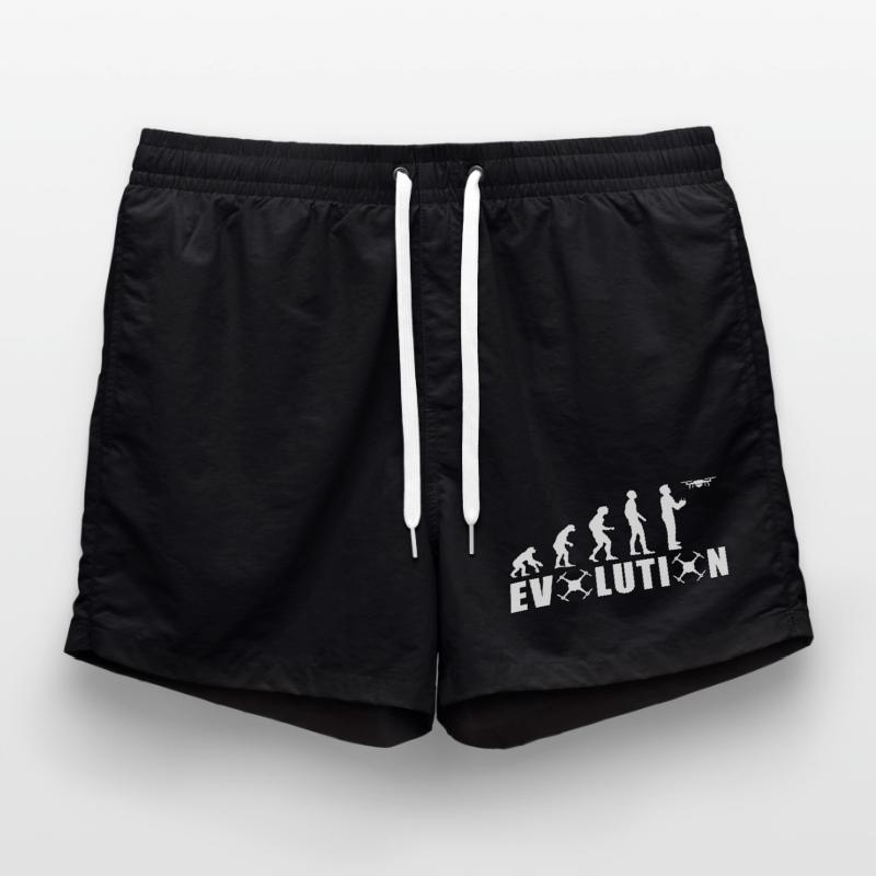 EVOLUTION DRONE Gift Ground Pilot Flying Swim Trunks