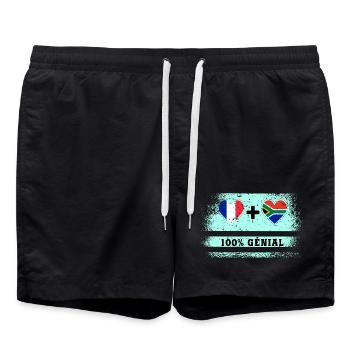 France et Afrique du Sud 100% génial - Short de bain - noir - Devant - AI Model Male 185 light (185cm)