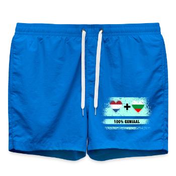 Bulgarie et Pays-Bas 100% Genius flag - Short de bain - cobalt blue - Devant