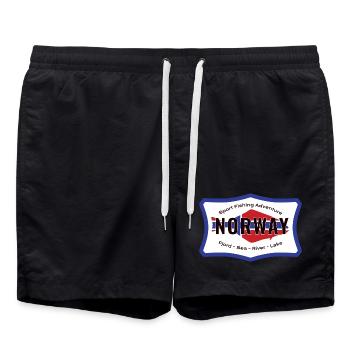 Norvège Pêche sportive Aventure Flétan - Short de bain - noir - Devant - AI Model Male 185 light (185cm)