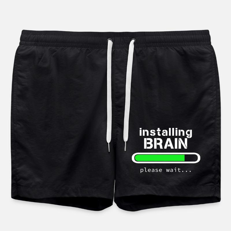 Installing Brain - Swim Trunks - black