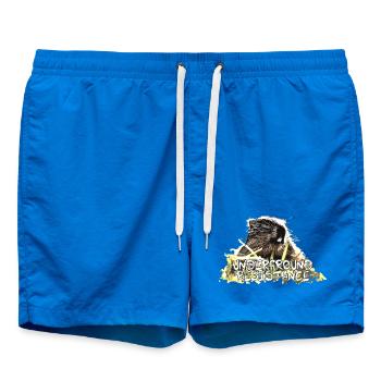 Kult Murmeltier - Underground Resistance - Badeshorts - Cobalt blue - Vorne