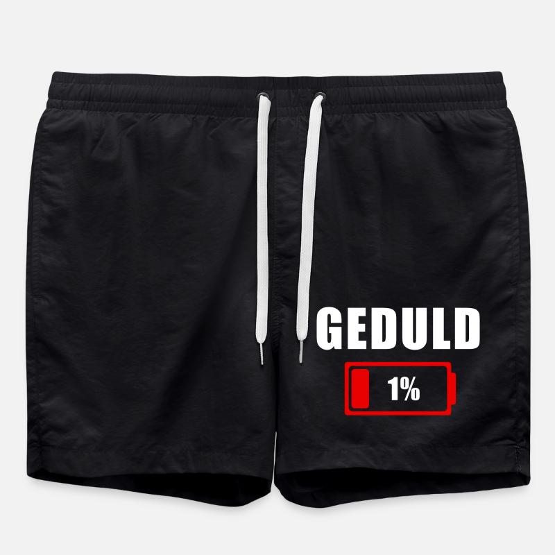 GEDULD 1% - Badeshorts - Schwarz