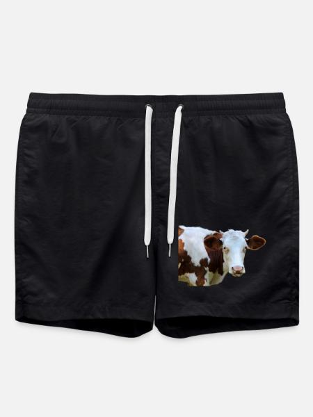 Kuh - Badeshorts - Schwarz