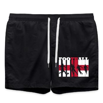 Football anglais - Short de bain - noir - Devant - AI Model Male 185 light (185cm)
