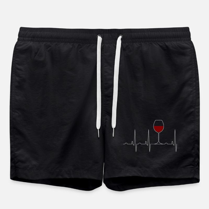 Puls gefülltes Glas - Badeshorts - Schwarz