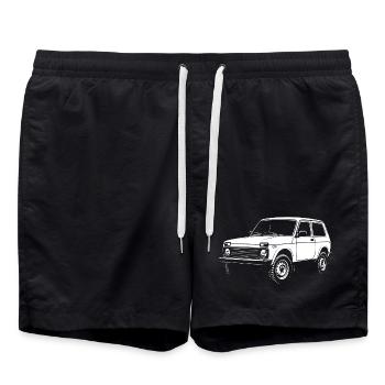 Terrain legend - Swim Trunks - black - Front - AI Model Male 185 light (185cm)