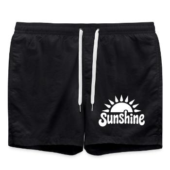 sunshine white - Swim Trunks - black - Front - AI Model Male 185 light (185cm)