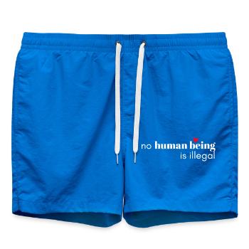 Aucun être humain n’est illégal - Short de bain - cobalt blue - Devant
