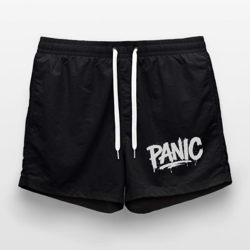 PANIC Expressive Grau-Ästhetik mit Risiko-Bothrin Badeshorts