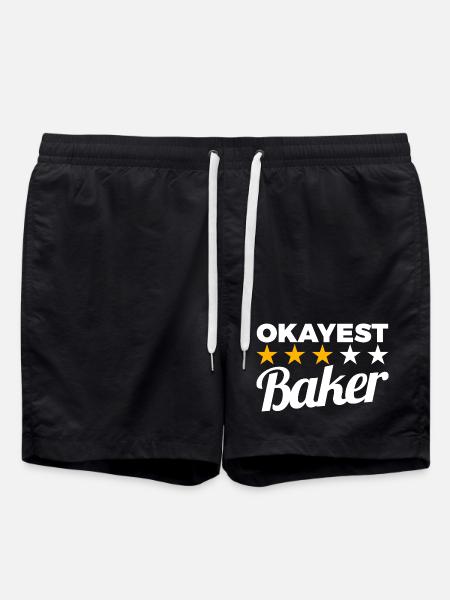 Okayest Baker - Swim Trunks - black