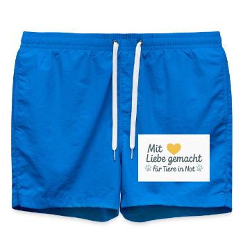 For animals in need - Swim Trunks - cobalt blue - Front