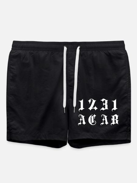 Monogramme gothique 1231 - Short de bain - noir