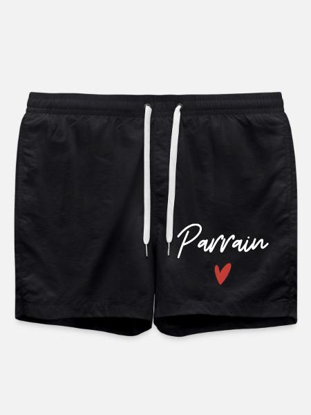 Pate Herz Geschenkidee - Badeshorts - Schwarz