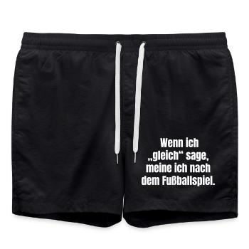 Après le match : si je dis tout de suite - Short de bain - noir - Devant - AI Model Male 185 light (185cm)
