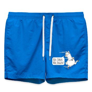 Rapide comme un lama ! Un lama est-il rapide ? - Short de bain - cobalt blue - Devant
