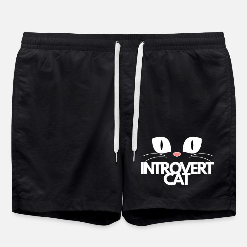 Cat - Swim Trunks - black