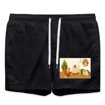 Japan - Badeshorts - Schwarz - Vorne - AI Model Male 185 light (185cm)