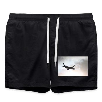 The Phantom in the Sky - Swim Trunks - black - Front - AI Model Male 185 light (185cm)