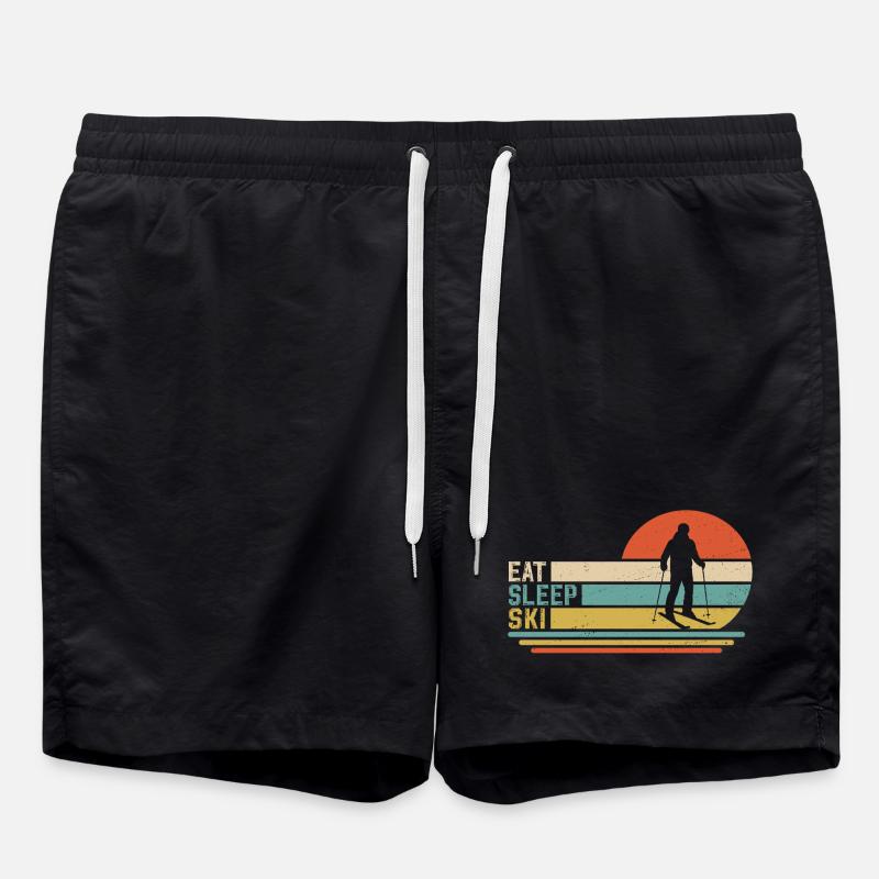 Mange, dors, skie - Short de bain - noir