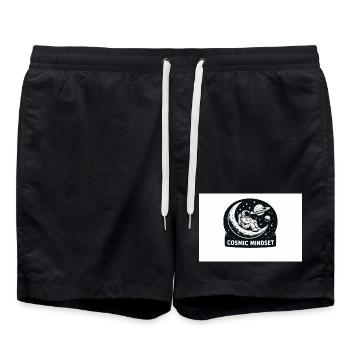 Mentalité cosmique - Short de bain - noir - Devant - AI Model Male 185 light (185cm)