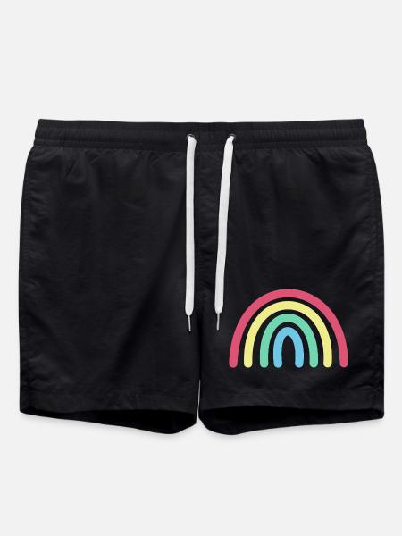 Rainbow - Swim Trunks - black