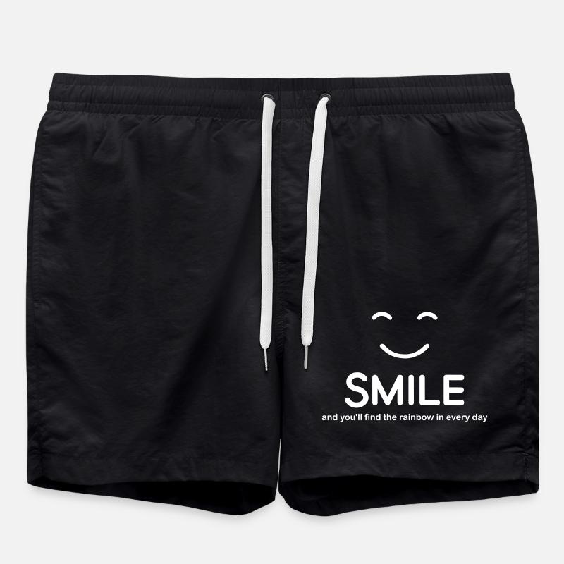 SMILE - Swim Trunks - black