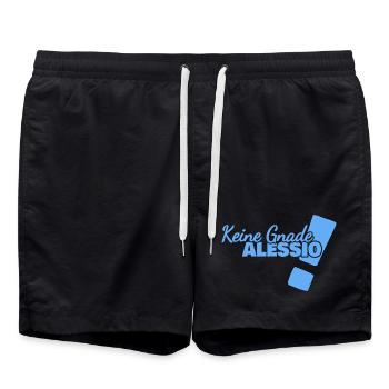 Alessio als Lustig - Badeshorts - Schwarz - Vorne - AI Model Male 185 light (185cm)