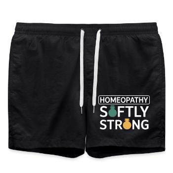 Certified Clinical Micro-Dose Specialist Gear  - Swim Trunks - black - Front - AI Model Male 185 light (185cm)