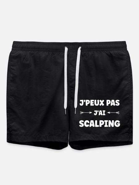 I can't I scalped - Swim Trunks - black
