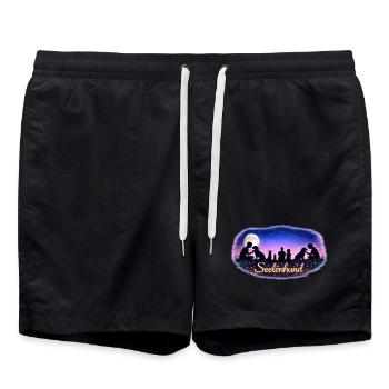 Soul Dog Love - Swim Trunks - black - Front - AI Model Male 185 light (185cm)