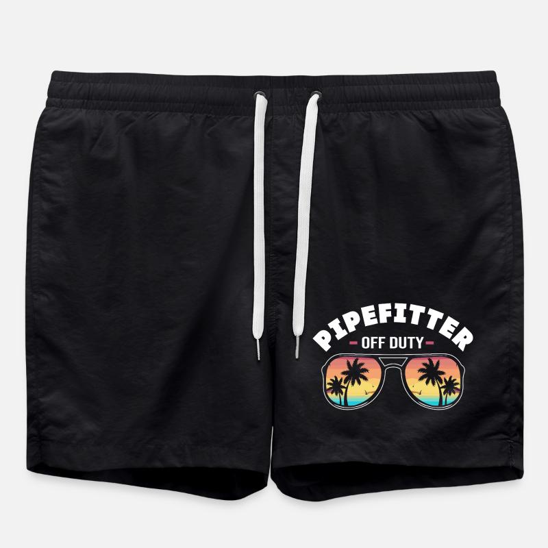 Industrial Locksmith Pipe - Swim Trunks - black