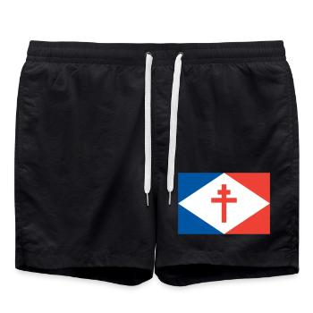 Les Forces navales françaises libres (FNFL) - Badeshorts - Schwarz - Vorne - AI Model Male 185 light (185cm)
