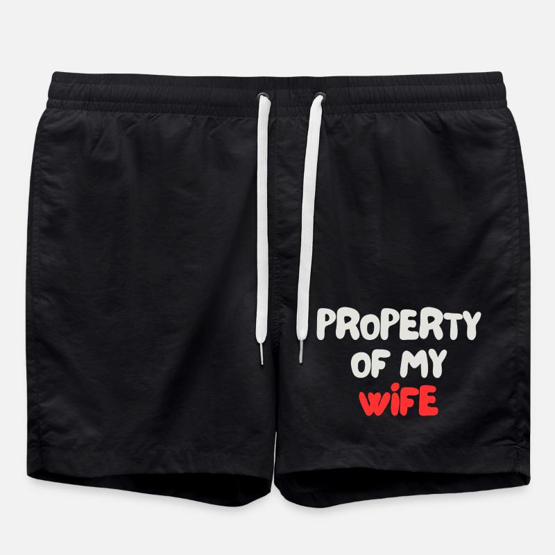Propriété de ma femme - Short de bain - noir