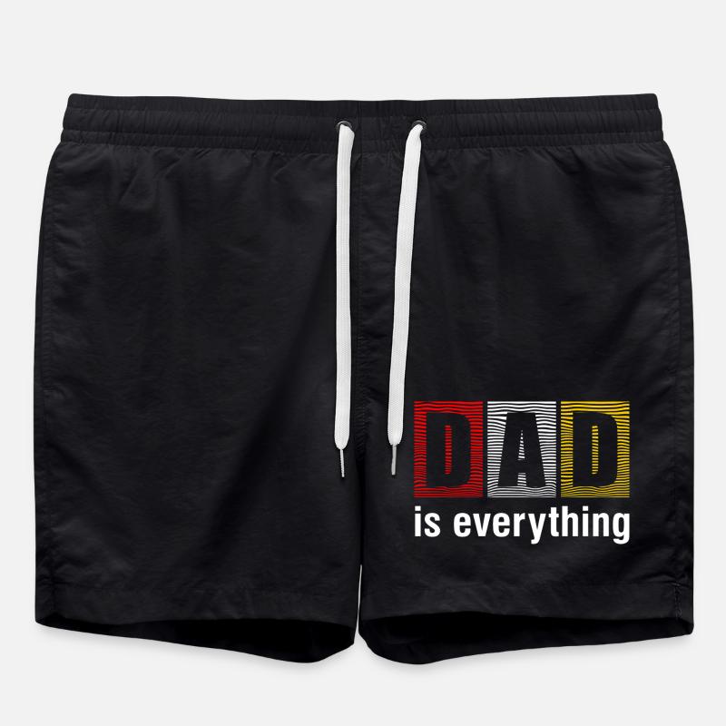 Dad Is Everything Shirt - Swim Trunks - black