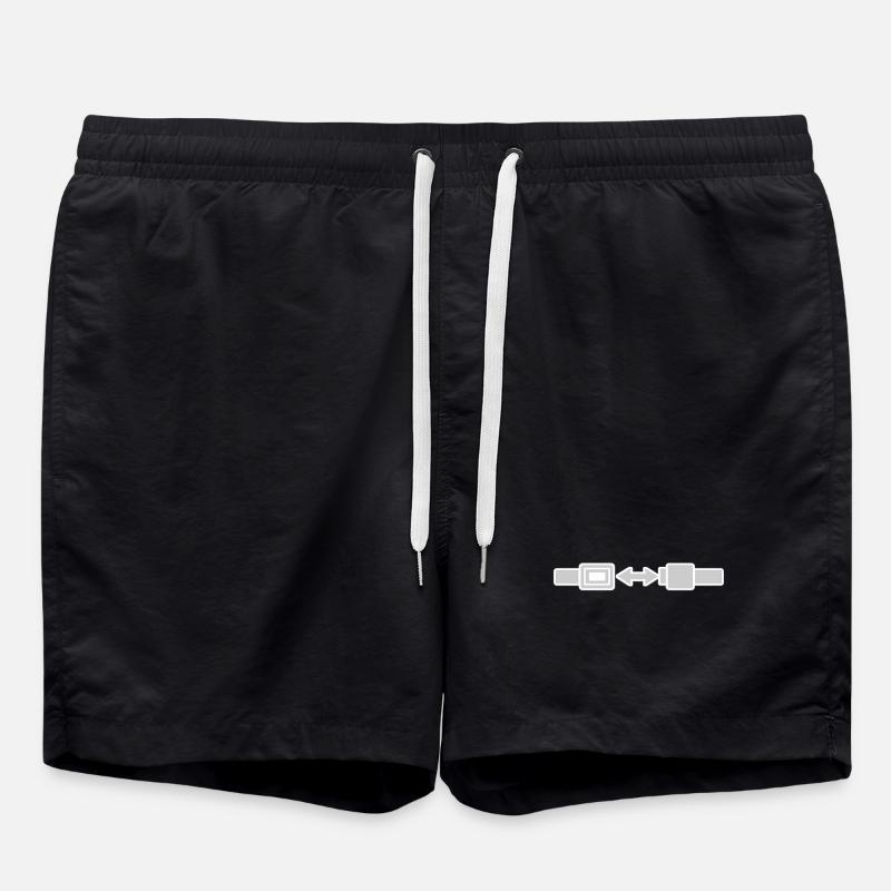 Seatbelt Sign. - Swim Trunks - black