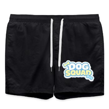 Dog Squad Pastel Dog Gang - Swim Trunks - black - Front - AI Model Male 185 light (185cm)