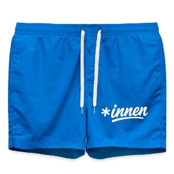 Inklusionsstern *innen Script - Badeshorts - Cobalt blue - Vorne