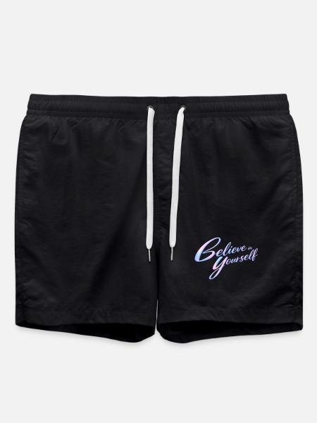 believe in yourself - Swim Trunks - black