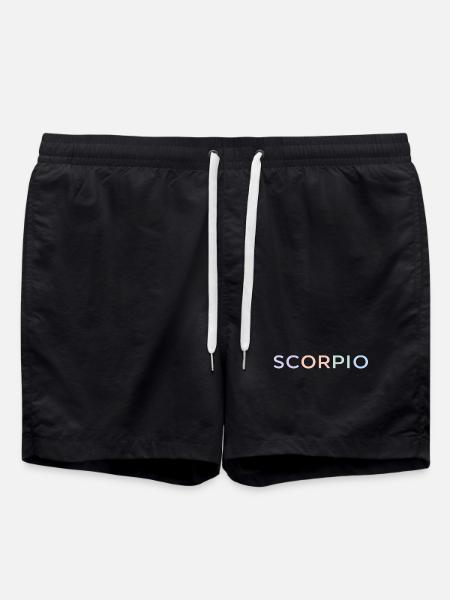 Pastel Scorpio Glyphs - Swim Trunks - black