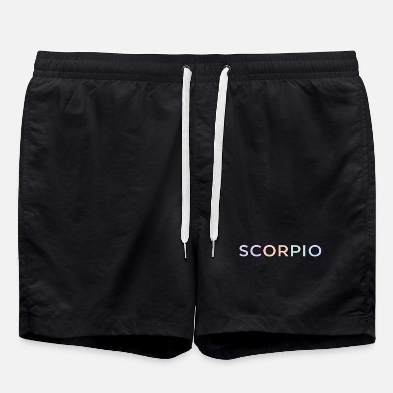 Pastel Scorpio Glyphs - Swim Trunks - black