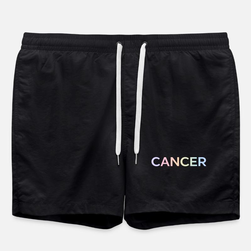 Lettres de sensibilisation au cancer Pastel - Short de bain - noir