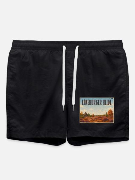 Lüneburger Heide - Badeshorts - Schwarz
