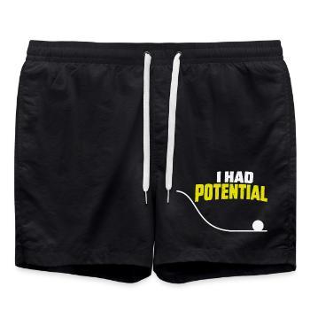 Ich hatte potenzielle Energie-Physique Humou - Badeshorts - Schwarz - Vorne - AI Model Male 185 light (185cm)