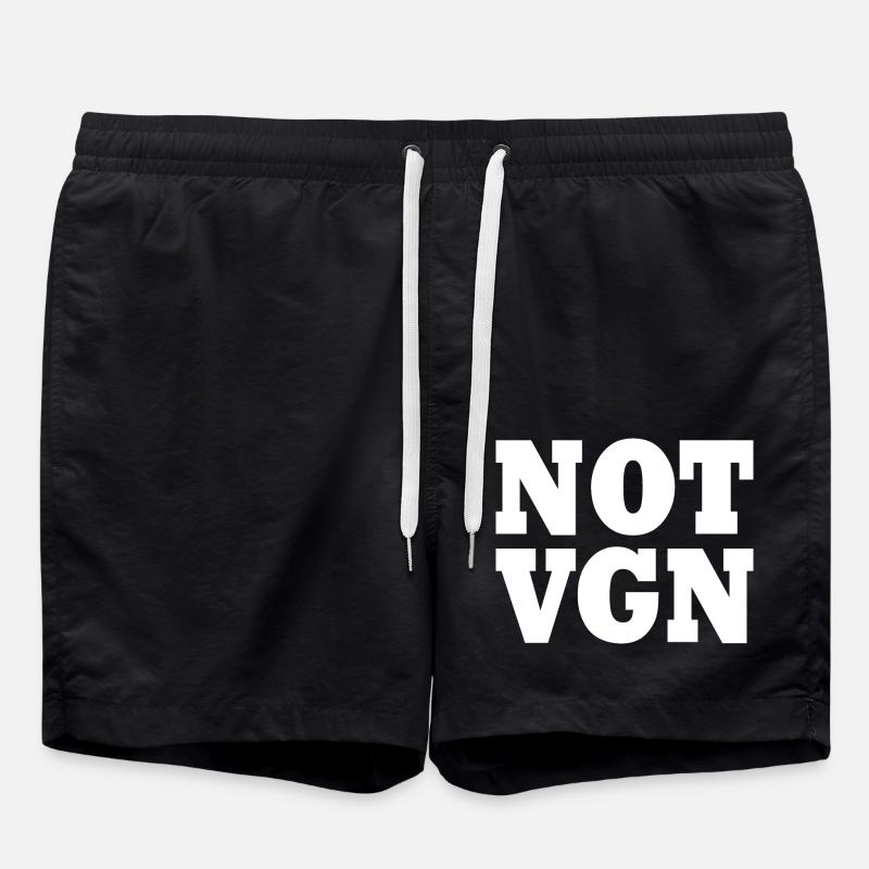 Not vegan - Swim Trunks - black