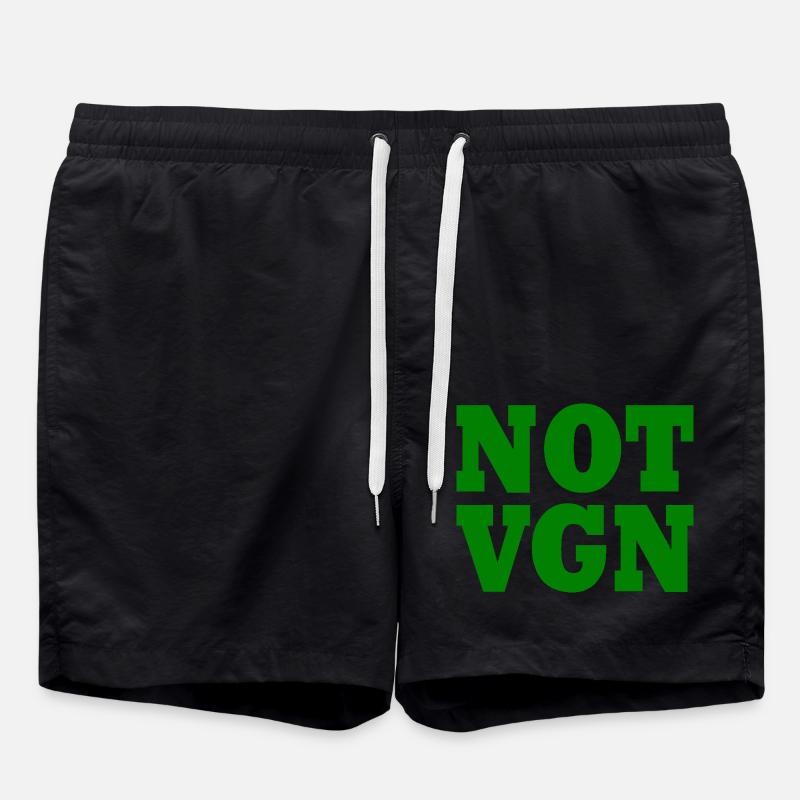 Not vegan - Swim Trunks - black